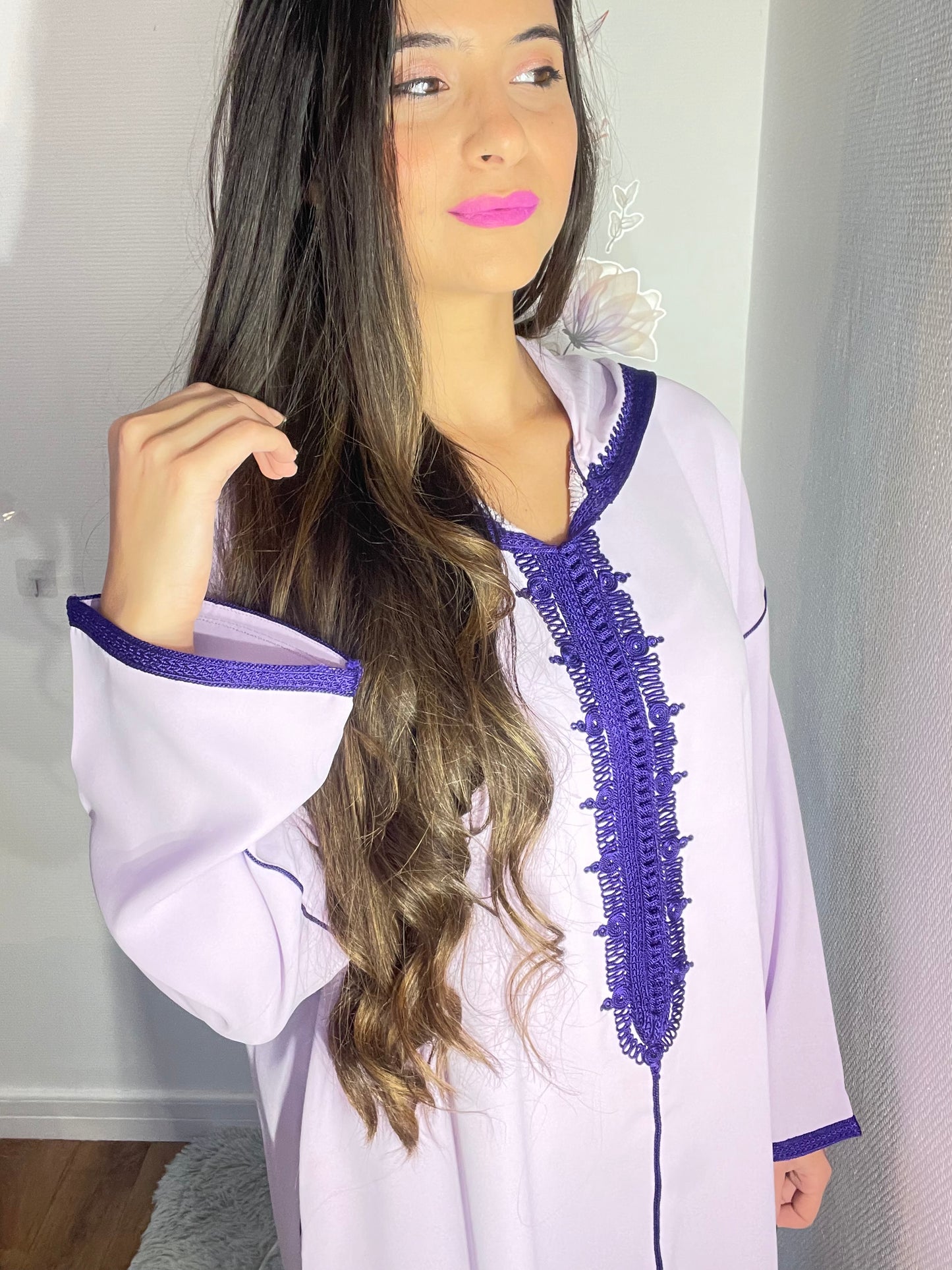 Jellaba  "Violetta" makhzaniya